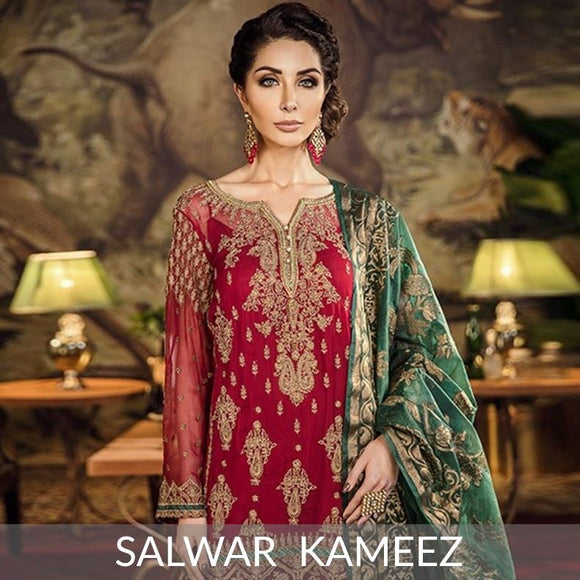 Salwar Kameez, Saree, Lehenga, Jewelry
