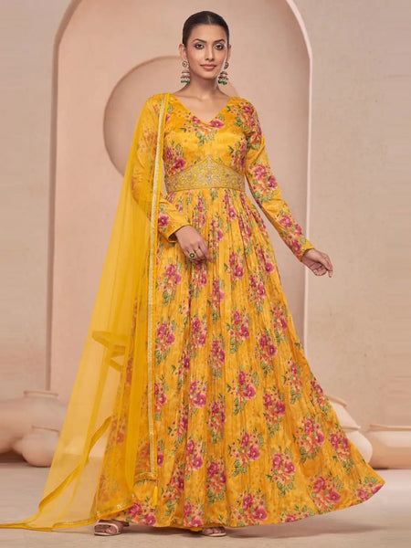 Anarkali Dress - Georgette & Net - Anarkali