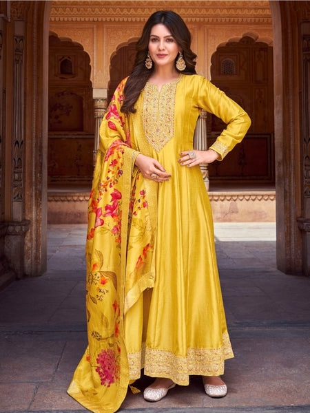 Anarkali Dress - Art Silk - Anarkali