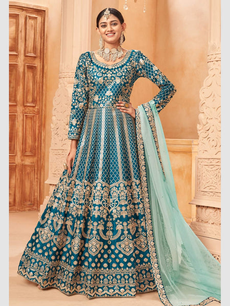 Anarkali Dress - Art Silk - Anarkali