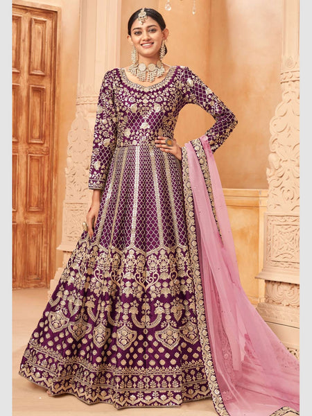  Salwar Kameez - Art Silk - Anarkali