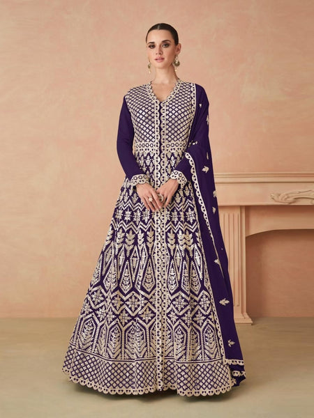 Anarkali Dress - Georgette Embroidery - Anarkali