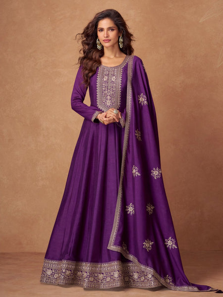 Party Salwar Kameez - Premium Silk - Anarkali Dress
