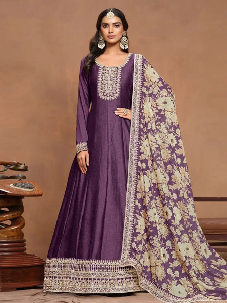  Salwar Kameez - Art Silk - Anarkali
