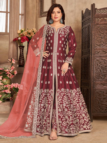 Anarkali Dress - Art Silk - Anarkali