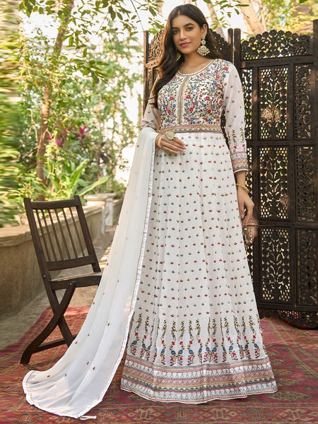  Salwar Kameez - Georgette Embroidery - Anarkali Suit