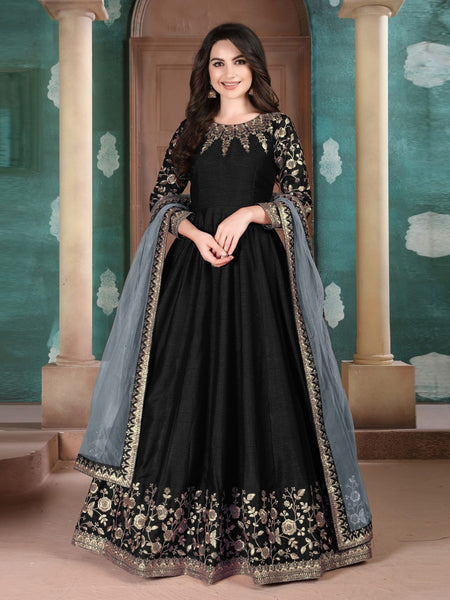  Salwar Kameez - Art Silk Sequins - Anarkali Dress
