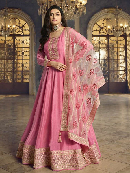 Anarkali Dress - Art Silk - Anarkali