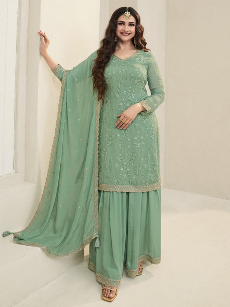  Salwar Kameez - Organza Embroidery