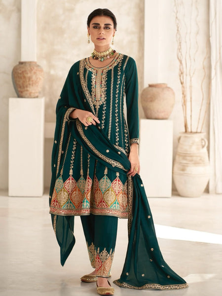  Salwar Kameez - Luxury Silk Embroidery