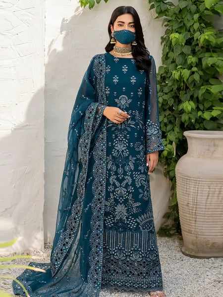 Pakistani Salwar Kameez - Designer Chiffon Embroidery