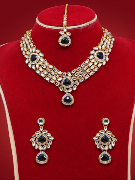  Indian Jewelry - Kundan Necklace with Tikka