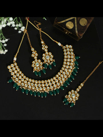 Buy Ratna creation SANARA Bollywood Traditional South Indian Women Wedding  Pearl Choker Necklace Earring Set Wedding… Online at desertcartSri Lanka
