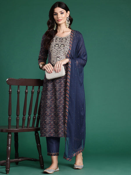 Kurti - Motifs Sequined Kurta Set