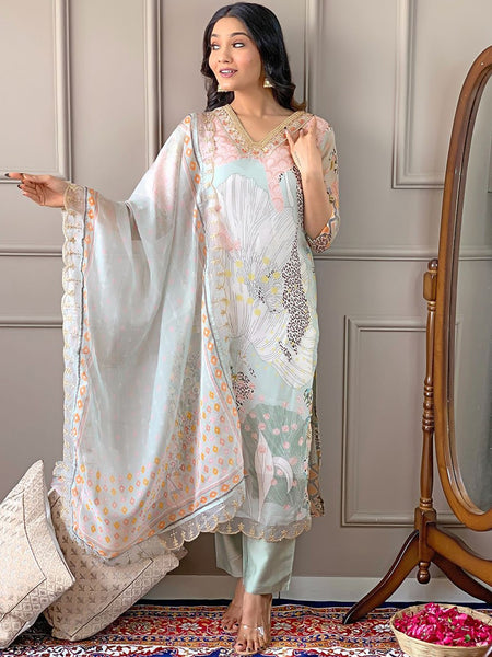 Kurti - Floral Kurta Set