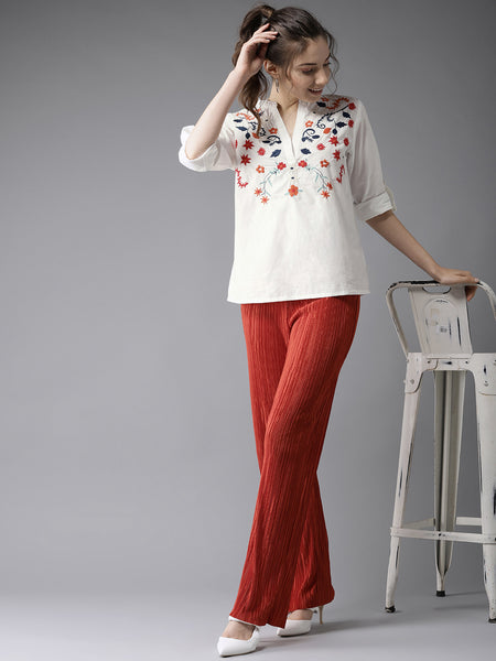 Kurti - Embroidered Pure Cotton Kurti