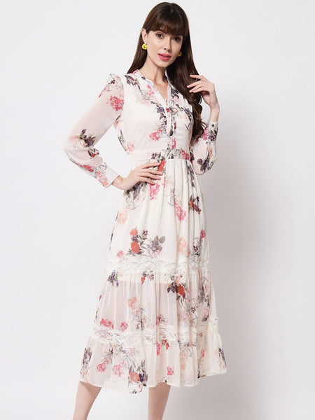 Kurti - Floral A-Line Kurti