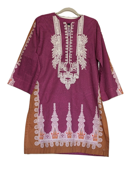 Kurti - Embroidered Lawn Kurti
