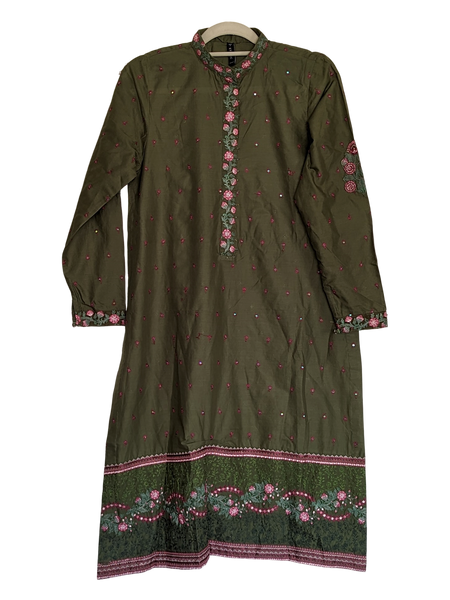 Kurti - Embroidery on Cotton Lawn Kurti