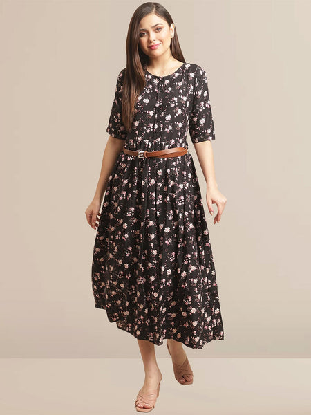 Kurti - A-Line Floral Kurti
