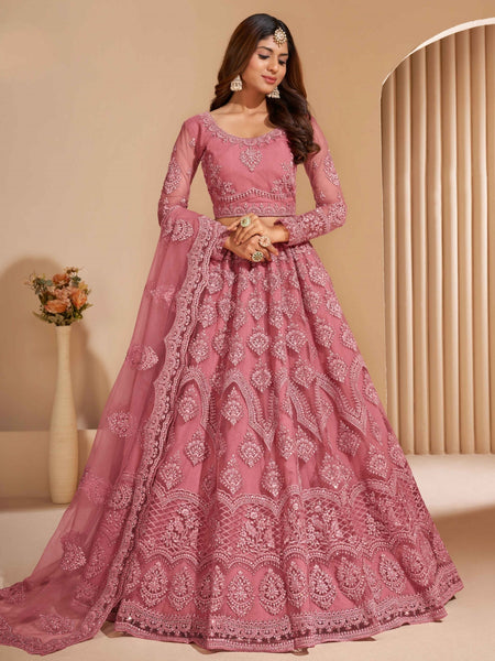 New Lehenga Choli - Net & Silk Embroidery