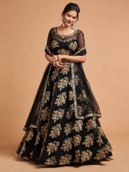 Lehenga Choli - Soft Net Embroidery