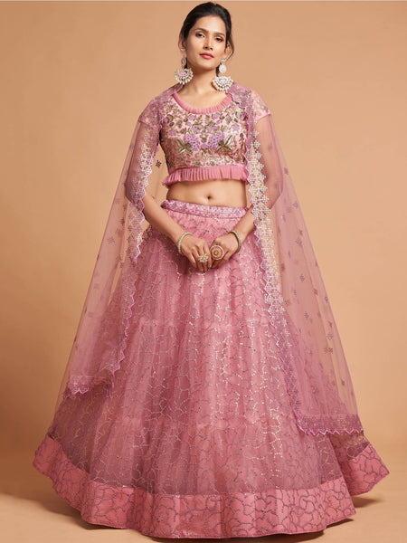 New Lehenga Choli - Soft Net Embroidery
