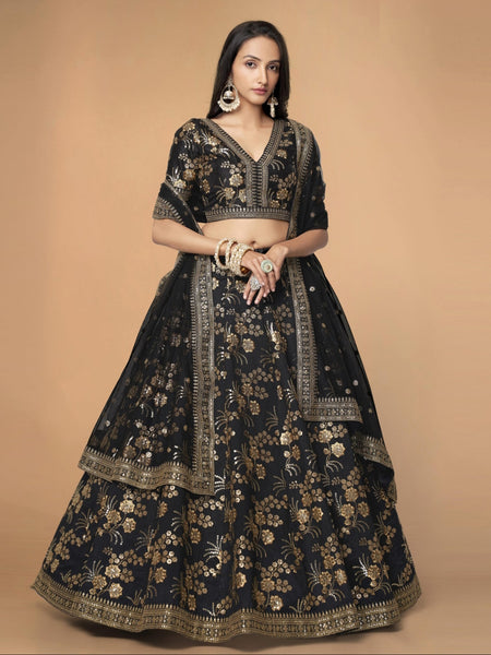 New Lehenga Choli - Art Silk & Net Embroidery