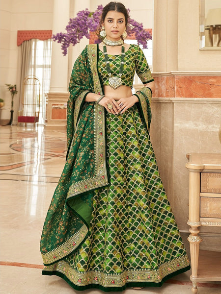 Plus-Sizes Lehenga Choli - Art Silk Embroidery