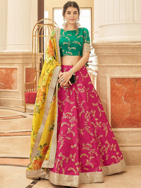 Lehenga Choli - Art Silk Embroidery