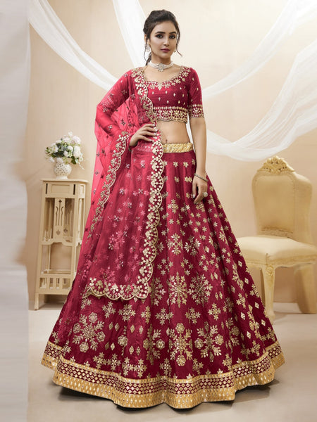 Lehenga Choli - Embroidery on Art Silk