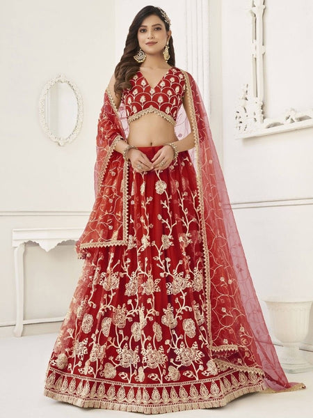 New Lehenga Choli - Butterfly Net Sequence