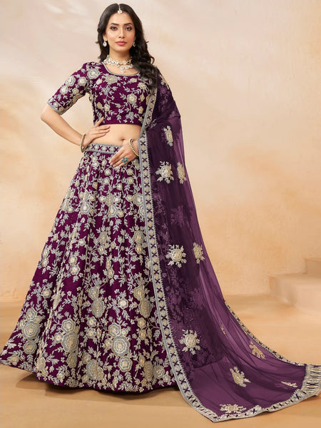 New Lehenga Choli - Net Art Silk Embroidery