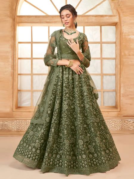 Lehenga Choli - Luxury Net Embroidery