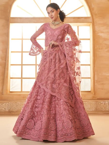 New Lehenga Choli - Luxury Net Embroidery