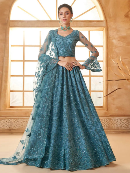 New Lehenga Choli - Luxury Net Embroidery