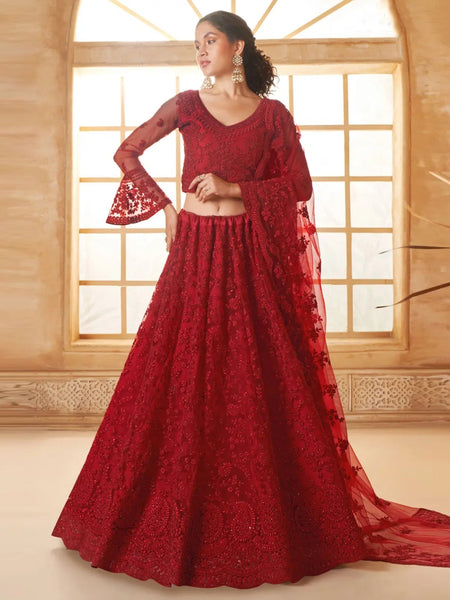 New Lehenga Choli - Luxury Net Embroidery