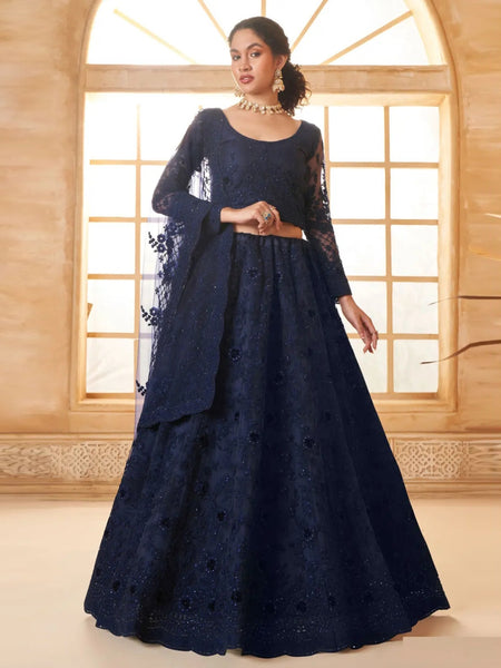 New Lehenga Choli - Luxury Net Embroidery
