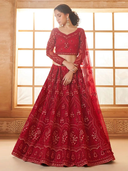 New Lehenga Choli - Luxury Net Embroidery