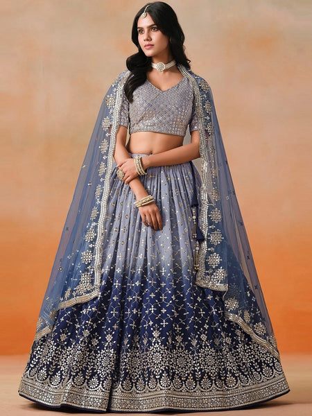 New Lehenga Choli - Sequins Zari Embroidery