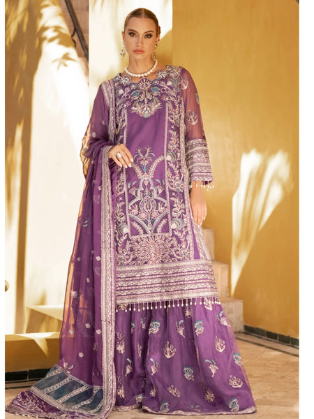 Pakistani Salwar Kameez - Designer Embroidered Organza