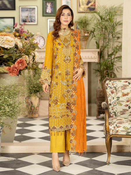  Salwar Kameez - Designer Embroidered Chiffon