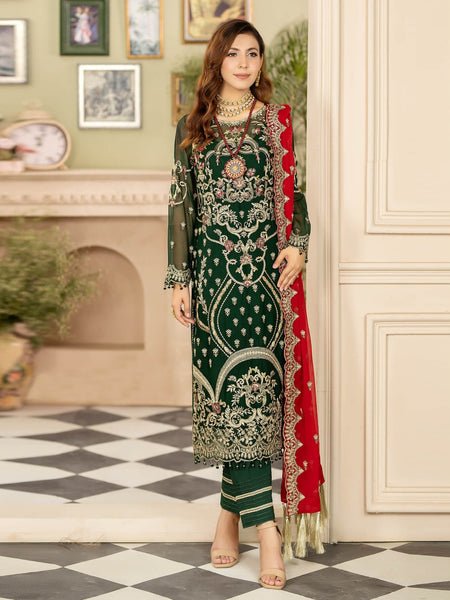  Salwar Kameez - Designer Embroidered Chiffon