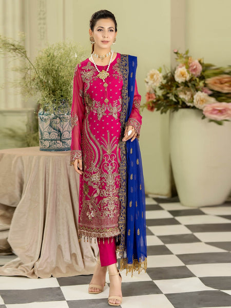  Salwar Kameez - Designer Embroidered Chiffon