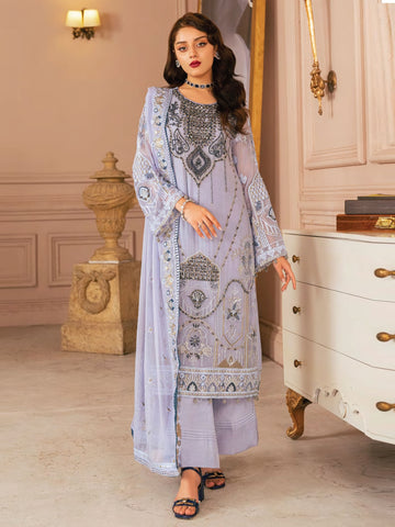 Pakistani Dress - Embroidered Luxury Chiffon