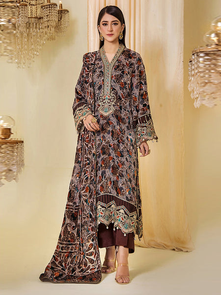  Salwar Kameez - Velvet Premium Embroidery