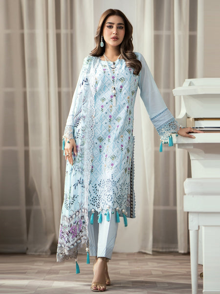  Salwar Kameez - Embroidered Cambric Chikankari