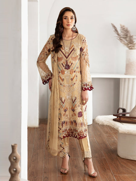  Salwar Kameez - Embroidered Chiffon Premium