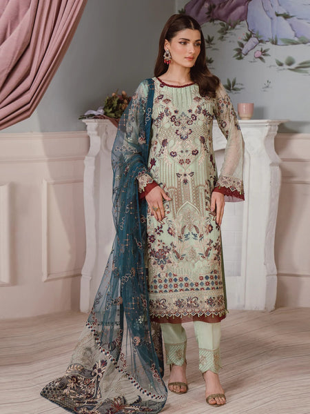  Salwar Kameez - Premium Embroidered Chiffon