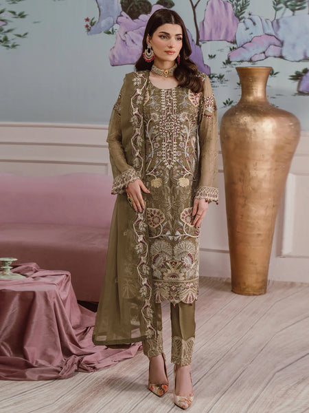  Salwar Kameez - Premium Embroidered Chiffon
